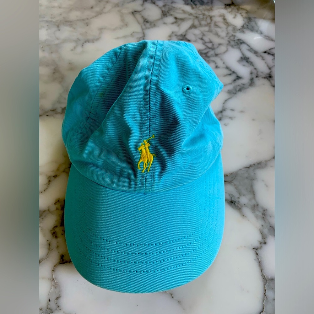 Ralph Lauren Women’s blue ball cap with leather strap